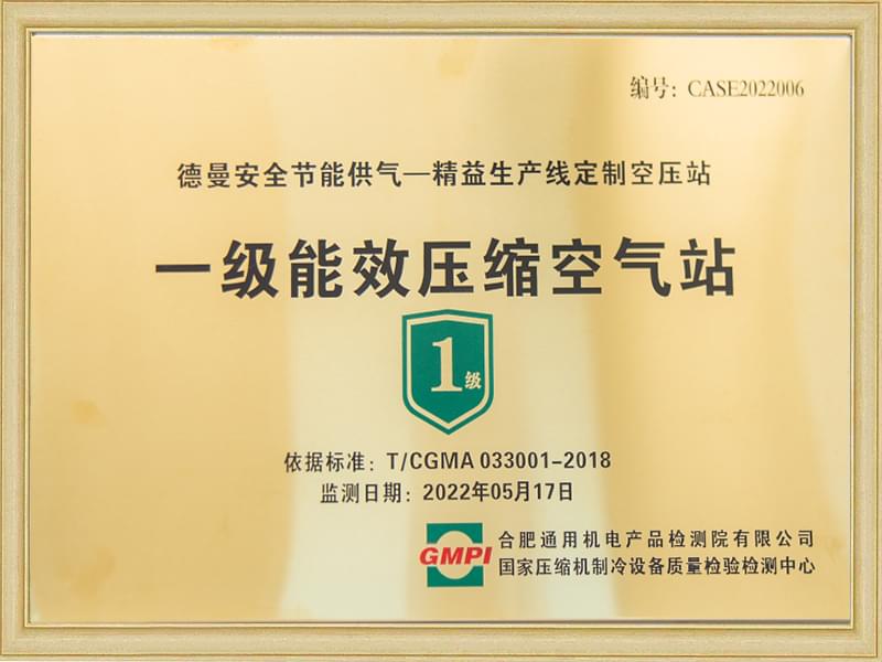 91好色香蕉在线观看空压站获一级能效压缩空气站